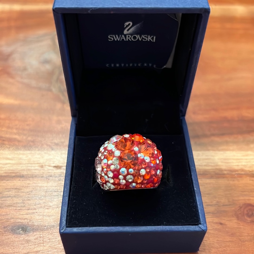 Swarovski Chic Multi Red Ring - image 4